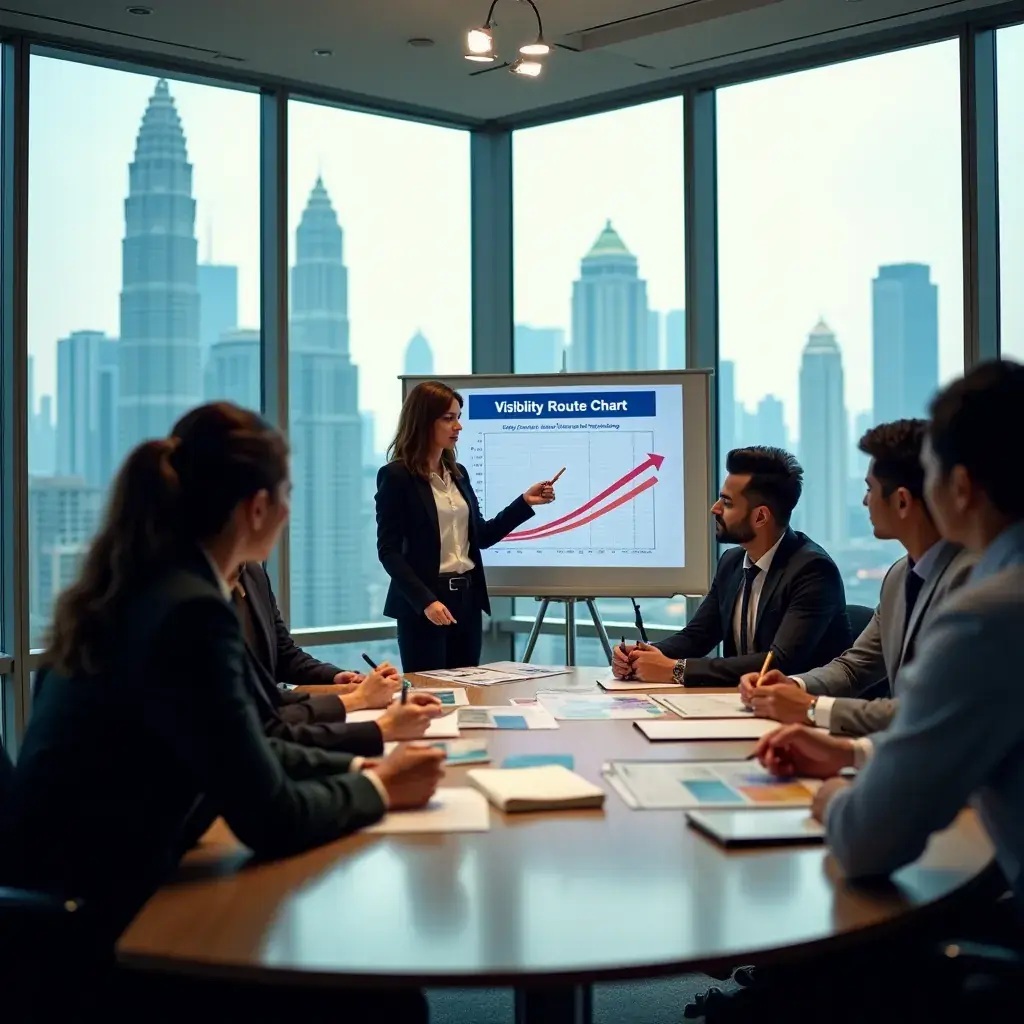 Strategic business meeting